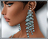 Diamond earring/blue