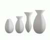  Vase Set white