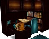 Study/ library in Teal