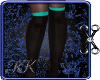 KK Caro Socks Blk/Teal