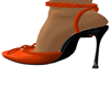 Orange Fake Heels