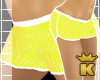 {K} Yellow/White Shorts