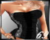 Silver/black corset