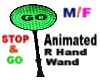 Wand Stop Go Sign