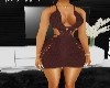 Brwn knitted dress