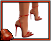 *C Stiletto Sandals Red