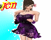 sexy purple short dress
