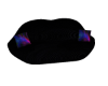 Lips Sofa Black Blue