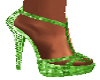 BL Green Sparkle Heels