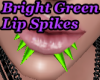 Bright Green Lip Spikes