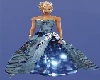Blue and silver gown