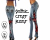 gothic  cross jeans