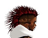 Red blk layerable mohawk