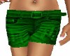 GREEN JEAN SHORTS