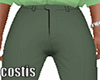 green suit pants