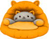 Orange Kitty Chair