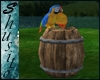 ".Parrot in barrel.".3 C