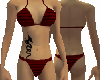 Bikini Lines Red-black