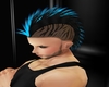 blue and black mohawk