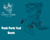 Punk Party Teal Boots