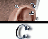 Pierced ear L - Silver