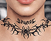 金 Spider Neck Tat