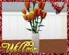 WF>Yellow/red roses