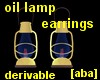 [aba] Oil lamp earrings