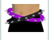 purple and black spiked