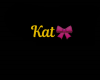 Gold Kat /Bow Necklace/F