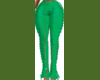 Green lace pants