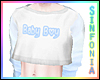 Blue Baby Boy Crop Shirt