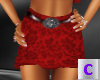 Red Belted Skirt 