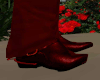 ! Red Leather Boots