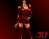 K*dress sexy latex red