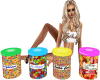 Candy Jars x 4 derivable