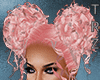 TRZ- Curly Bun Pink Hair