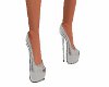 silver peeptoe heels