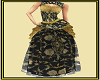 Black Gold Brocade dress