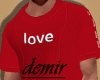 [D] Love red shirt