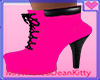 Kitten Pink boot Heels