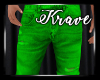 [K] Green Mens Shorts