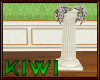 Column with flowers