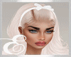 MAHALIA BLONDE WHITE BOW
