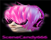 Pink BioHazard Emo hair