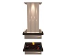 LL~BEIGE &TUPE FIREPLACE