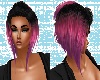 purple/black sassy hair