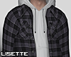 flannel hoodie