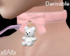 [A] Teddy Bow Collar