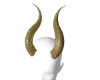 !V Gold Devil Horns